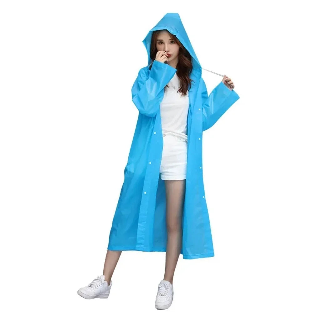 Waterproof Rain Poncho – Lightweight Reusable Adult Raincoat
