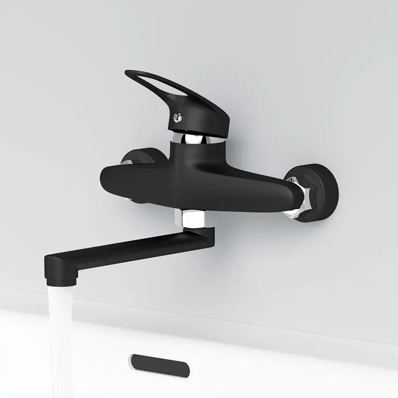 Wall Mount Single Handle Kitchen Mixer Faucet | Hot & Cold Tap