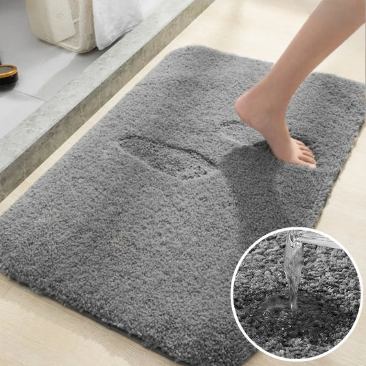 Microfibre Bath Mat 3Pcs Super Absorbent Bathroom Rug Set Non Slip Quick Drying Bathroom Carpet Set with U-Shaped Toilet Mat Peaceful Pleasures Health and Wellness