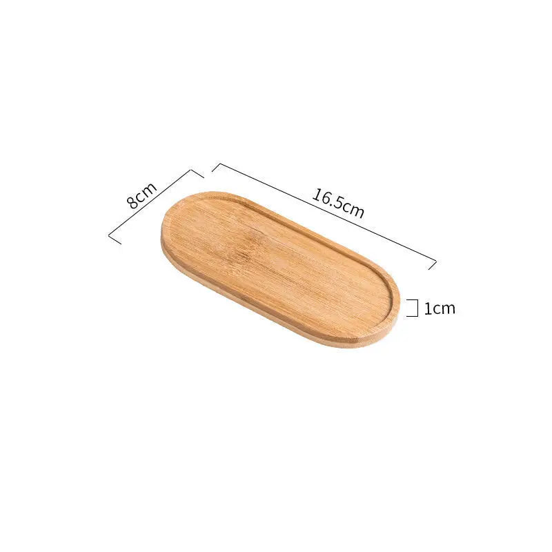Wooden Vanity Tray – Bathroom Countertop Organizer for Soap, Candles & Jewelry