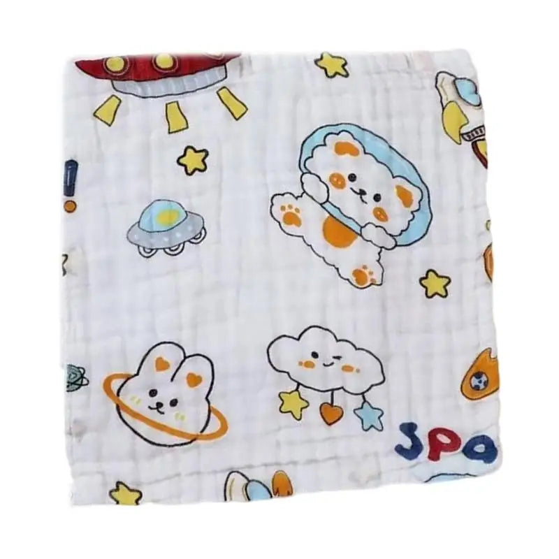 Soft 6-Layer Cotton Baby Bib & Face Towel | Quick Absorbent