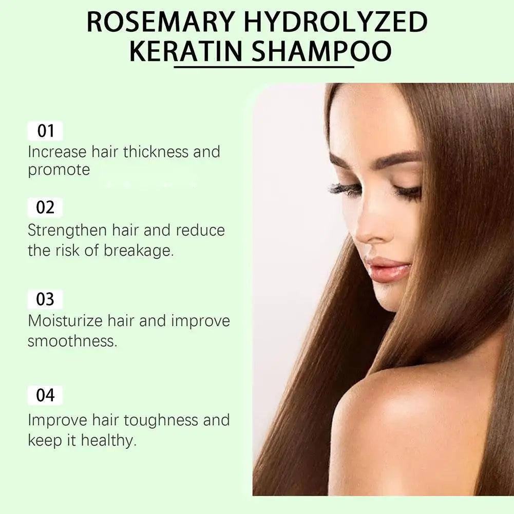 100ML Rosemary Hair Shampoo Volumizing and Thickening Strengthening and Oil Control Nourishes and Repairs Hair Oil Adds Volume Peaceful Pleasures Health and Wellness