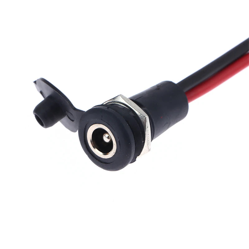 1Pc DC power Female With Cable Wired 5.5 * 2.1 5.5*2.5mm DC Socket High Current All Male Female Power Plug Contor Peaceful Pleasures Health and Wellness