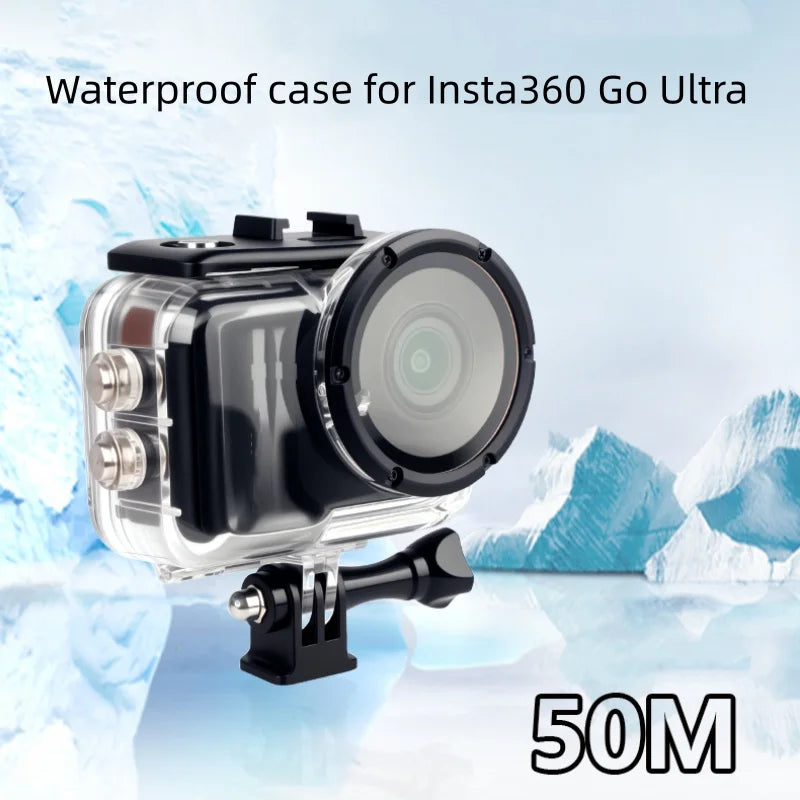 50M Waterproof Case For Insta360 Go Ultra Camera Waterproof To A Depth Of 50 Meters Providing Professional-Grade Protection Peaceful Pleasures Health and Wellness