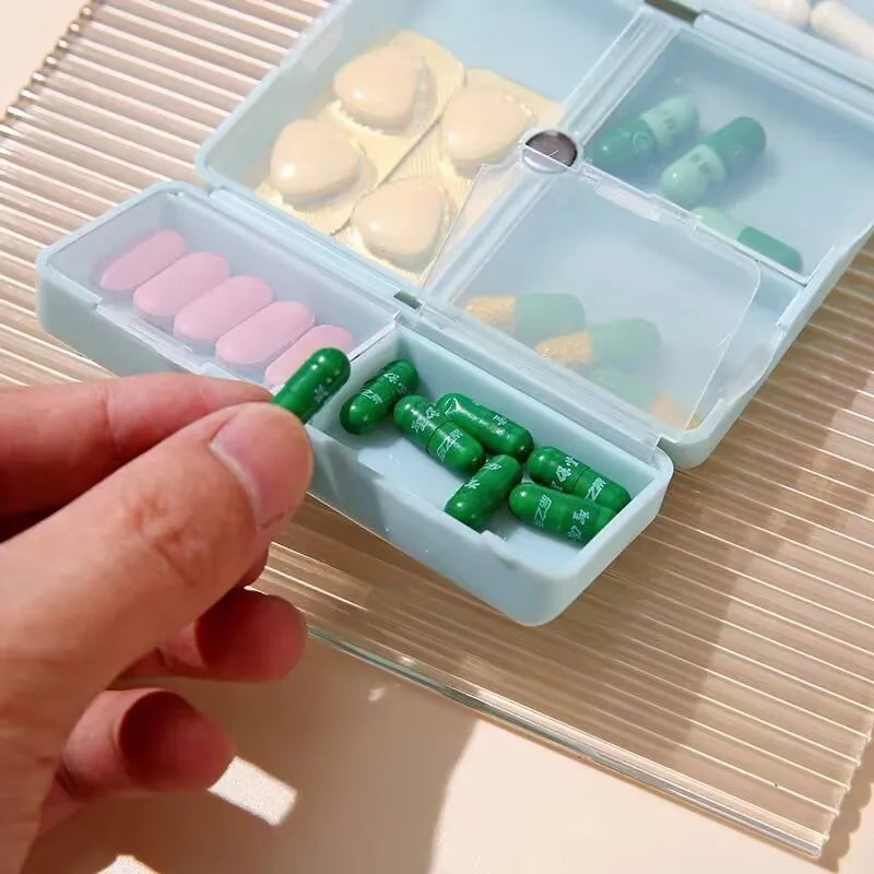 7-Day Foldable Weekly Pill Organizer | Travel Pill Box