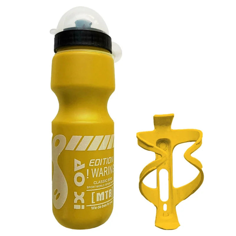 750ml Bike Water Bottle with Cage Holder – Food-Grade Plastic