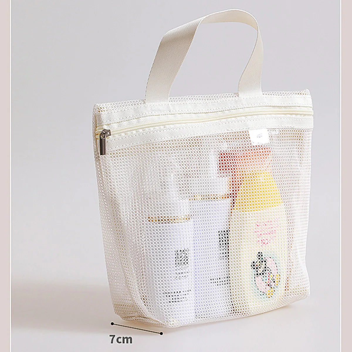  1PCS Travel Portable Mesh Cosmetic Toiletry Tote Bags Skin Care Product Organizer Travel Washing Bath Accessories Bags Peaceful Pleasures Health and Wellness