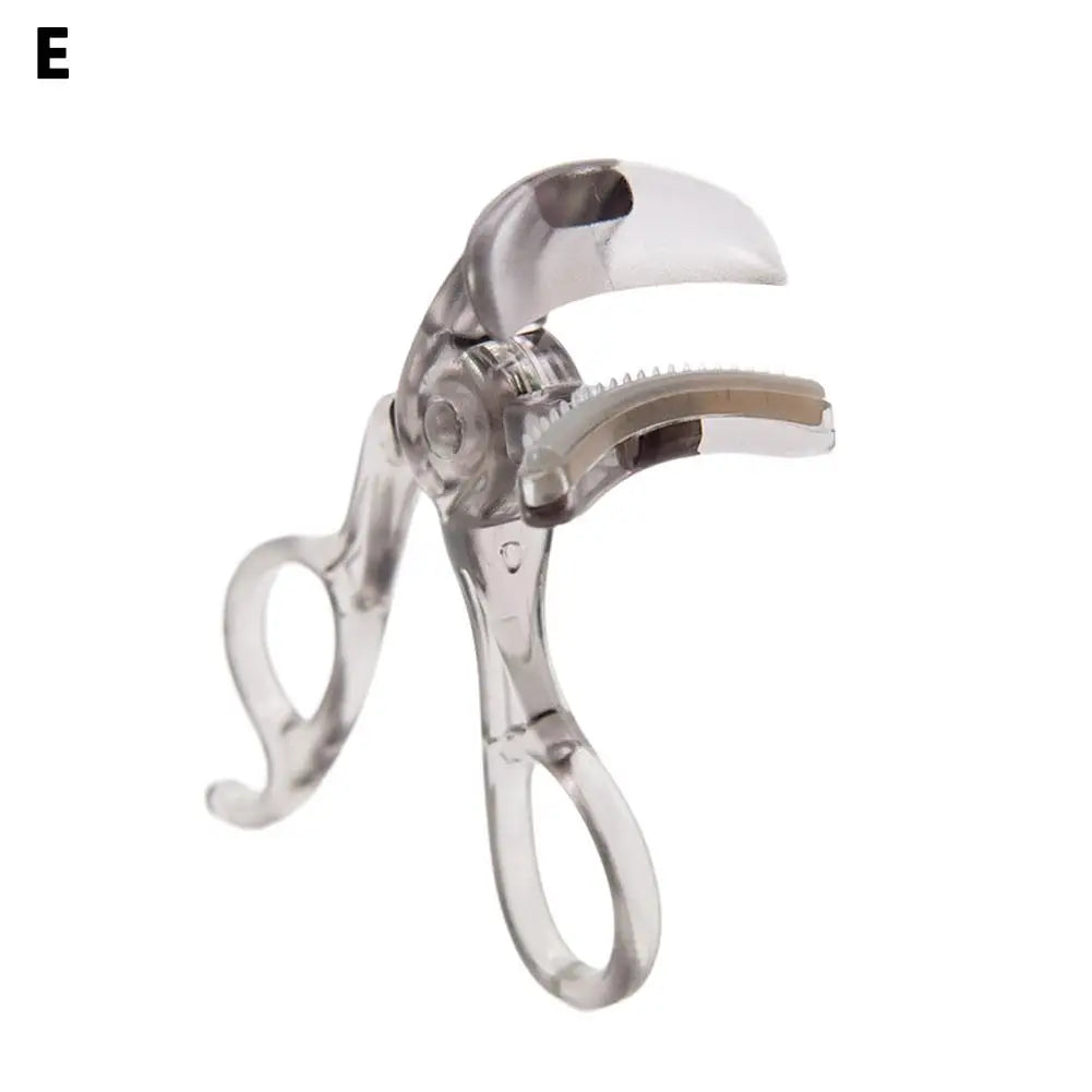 Dual-Type Eyelash Curler with Comb – Wide & Partial Clip