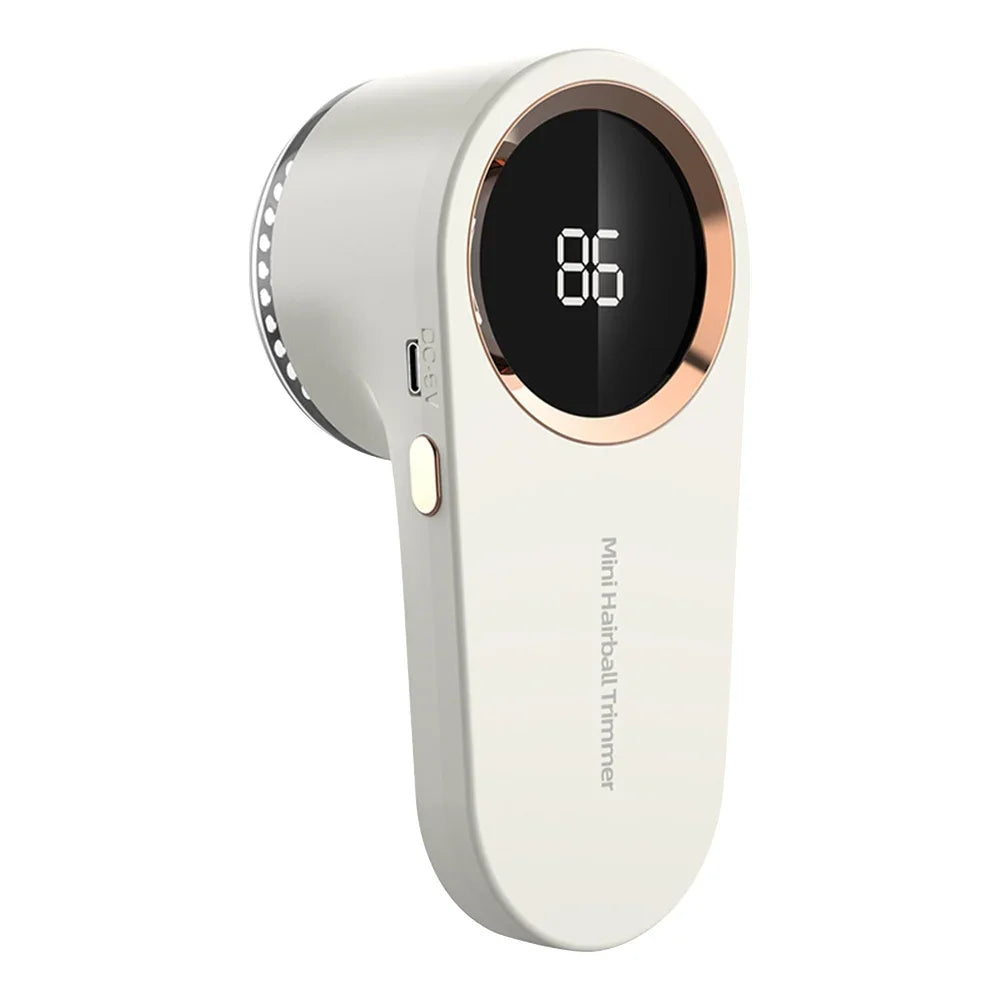 Electric Fabric Shaver & Lint Remover with Digital Display Peaceful Pleasures Health and Wellness WHITE Australia
