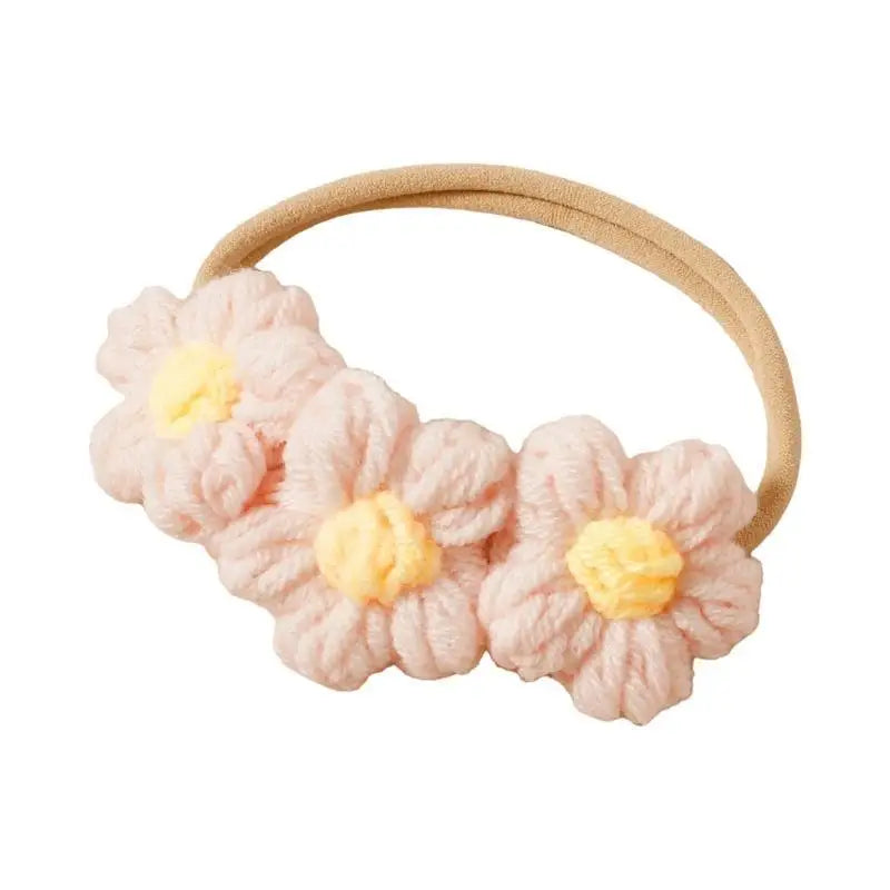 Baby Floral Headband – Soft Knit Hairband for Girls 0–1Y
