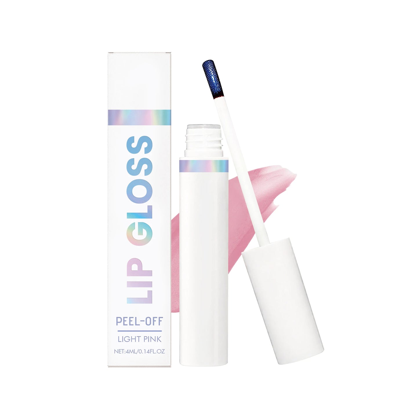 Tear off Lip Gloss Waterproof Long Lasting Peel off Liquid Lipstick Easy to Color Nourishing Lip Reduce Dryness Cosmetics Peaceful Pleasures Health and Wellness Light Pink