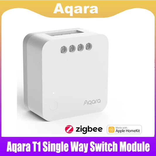 Aqara Single Chiannel Relay Controller T1 Switch module Zigbee 3.0 Neutral Smart home Timers Remote Control work with Homekit Peaceful Pleasures Health and Wellness