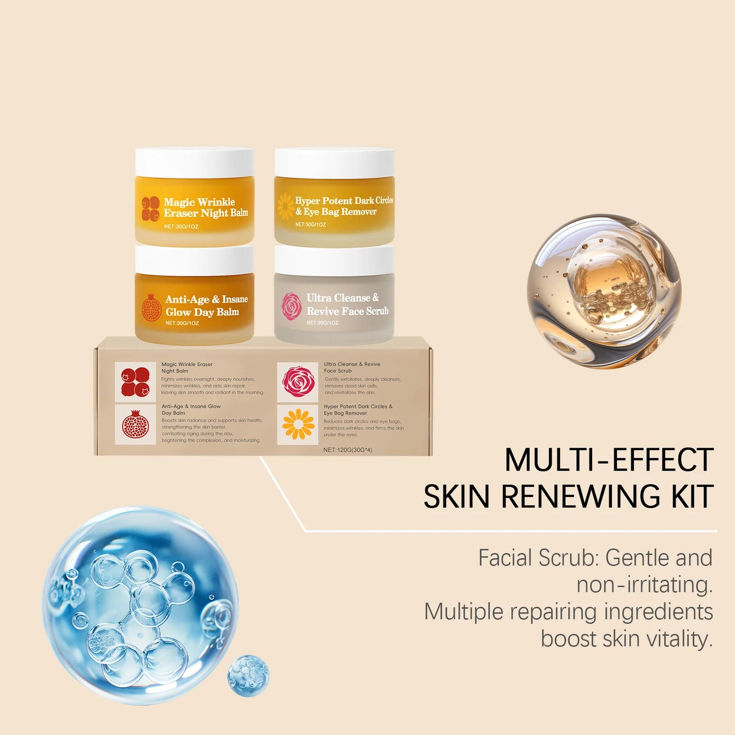 Day & Night Skincare Set – Moisturize, Brighten, Reduce Dark Circles
