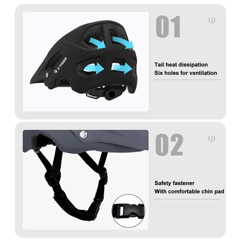 X-TIGER Ultra-Light Road & Mountain Bike Helmet | 58–62cm
