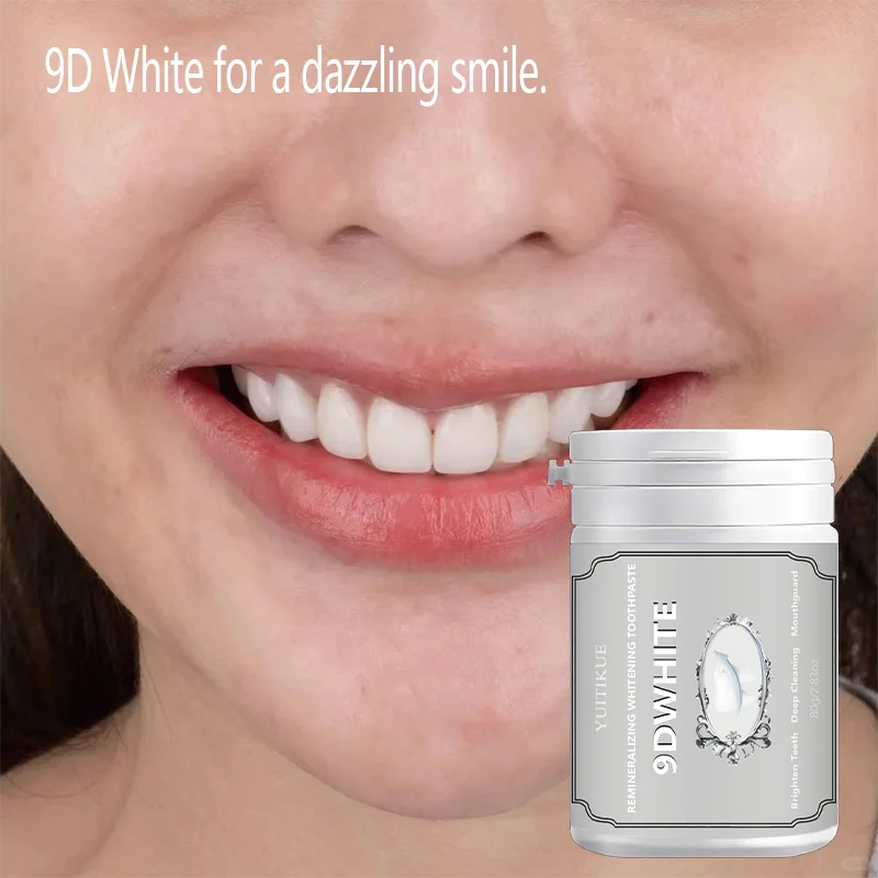 Yuitikue 9D White Remineralizing Whitening Toothpaste, 80g Deep Cleaning Toothpaste for Teeth Brightening & Oral Care Peaceful Pleasures Health and Wellness