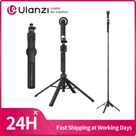 Ulanzi TT23M Auto-Tracking Selfie Stick Tripod | Smart Peaceful Pleasures Health and Wellness 2PCS Phone Clamp China Mainland