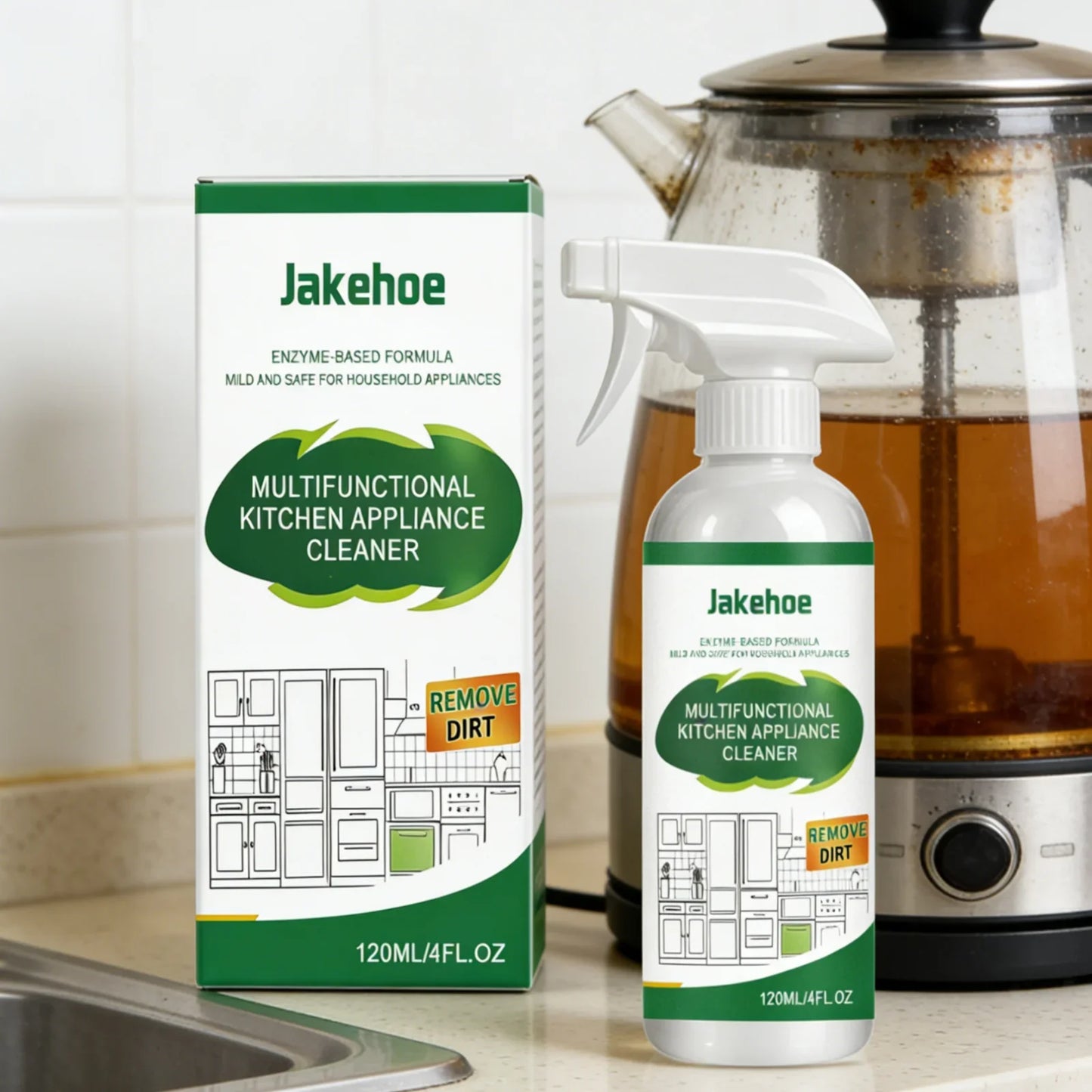 Jakehoe Kitchen Degreaser Spray – Powerful Grease Remover 120ml