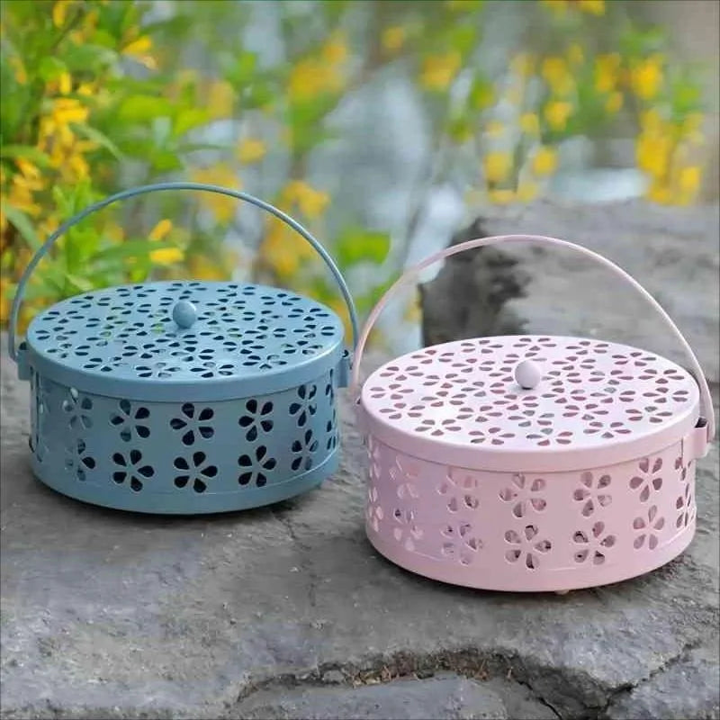 2026 Hot Mosquito Coil Tray Holder Home Insect Repellent Anti-fire Sandalwood Incense Burner Box Anti-Mosquito Supplies Peaceful Pleasures Health and Wellness