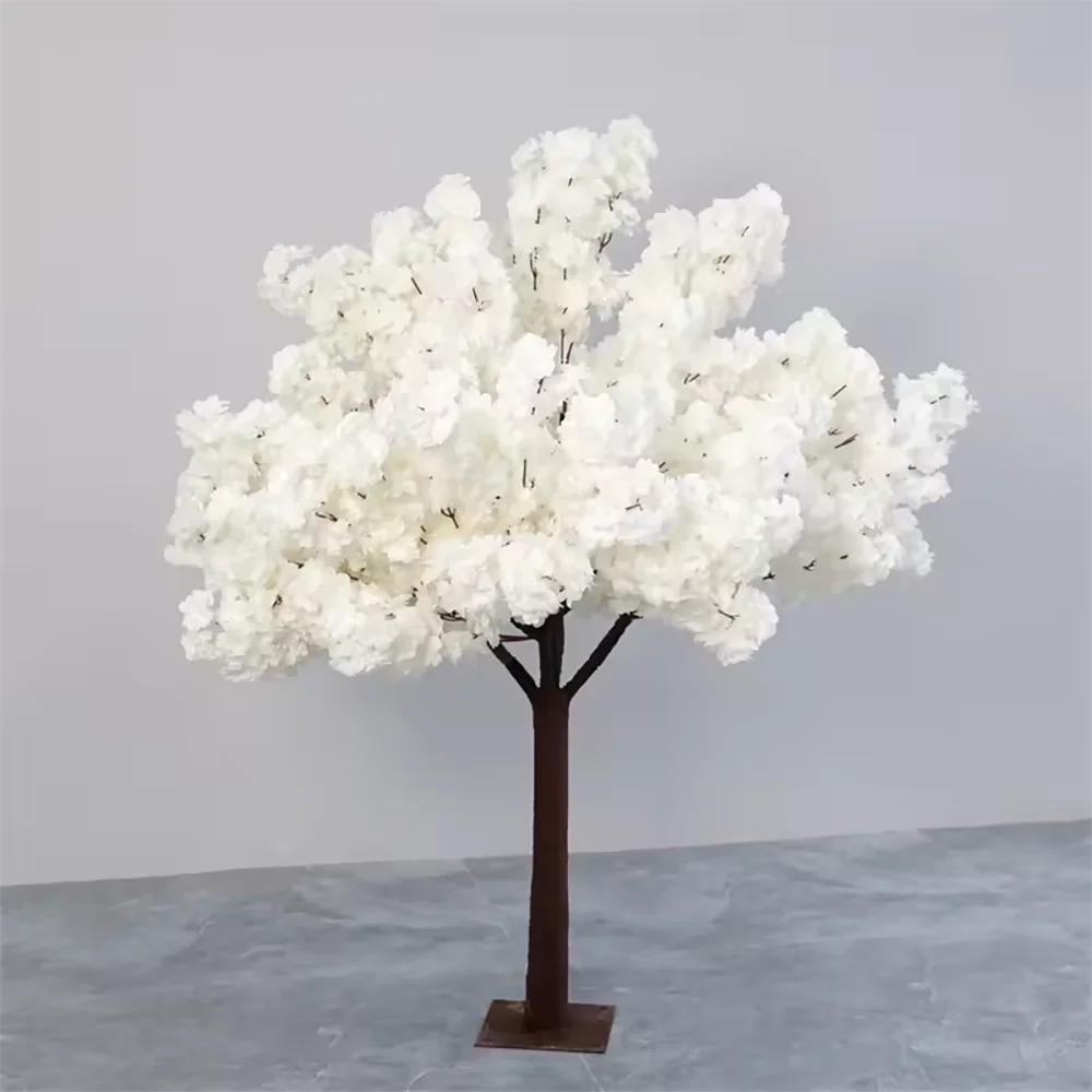 White Silk Blossom Artificial Flower Tree 150cm | Wedding Decor