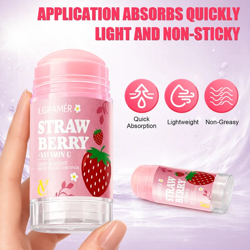 LGRAMER Strawberry VC Neck & Face Moisturizing Cream Stick