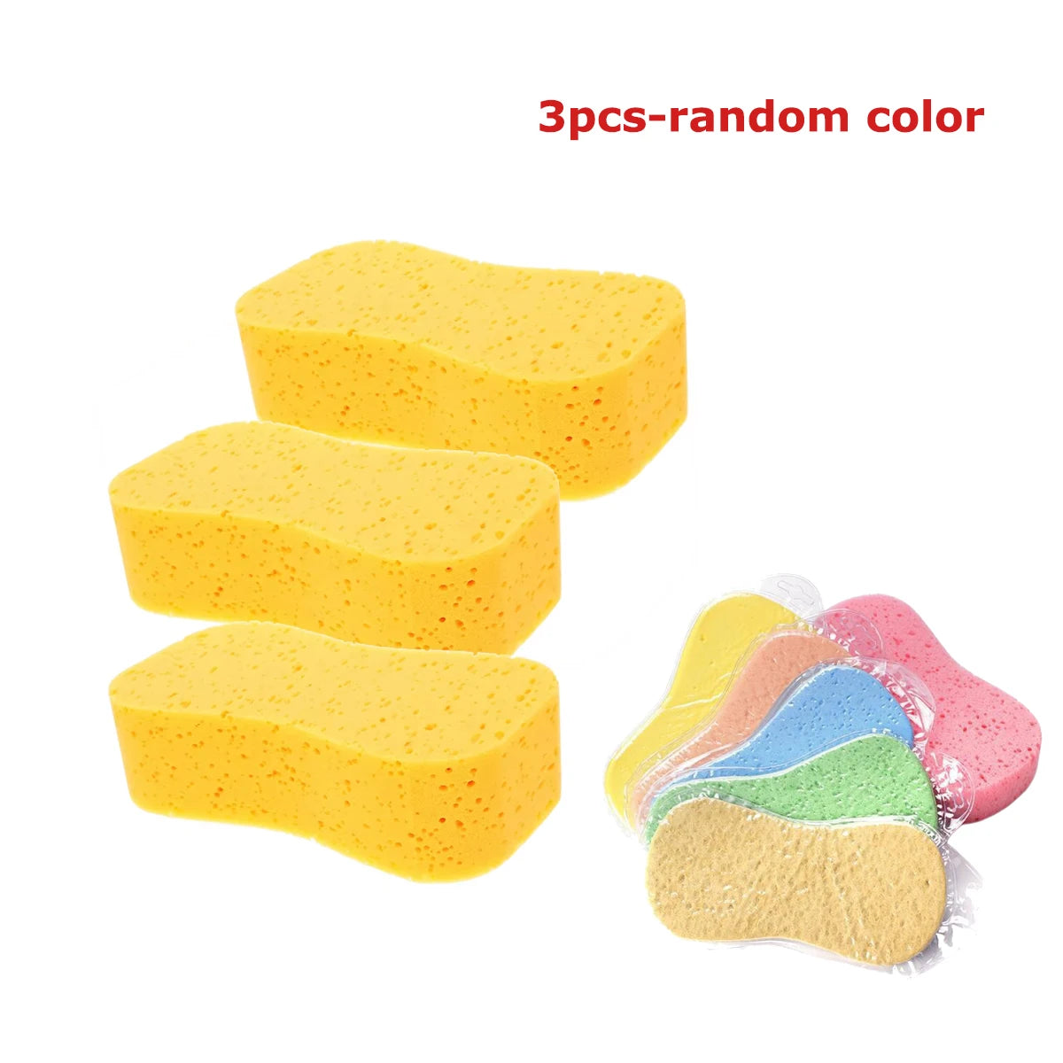 3-Pack Exfoliating Bath Sponges – Soft Shower Scrubber Set Bath & Body Peaceful Pleasures Health and Wellness 3PCS