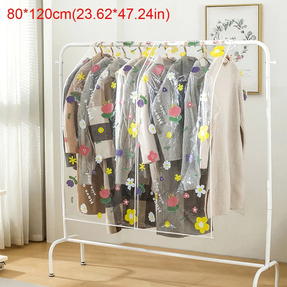 Waterproof Clothes Dust Cover | Hanging Closet Organizer Bags