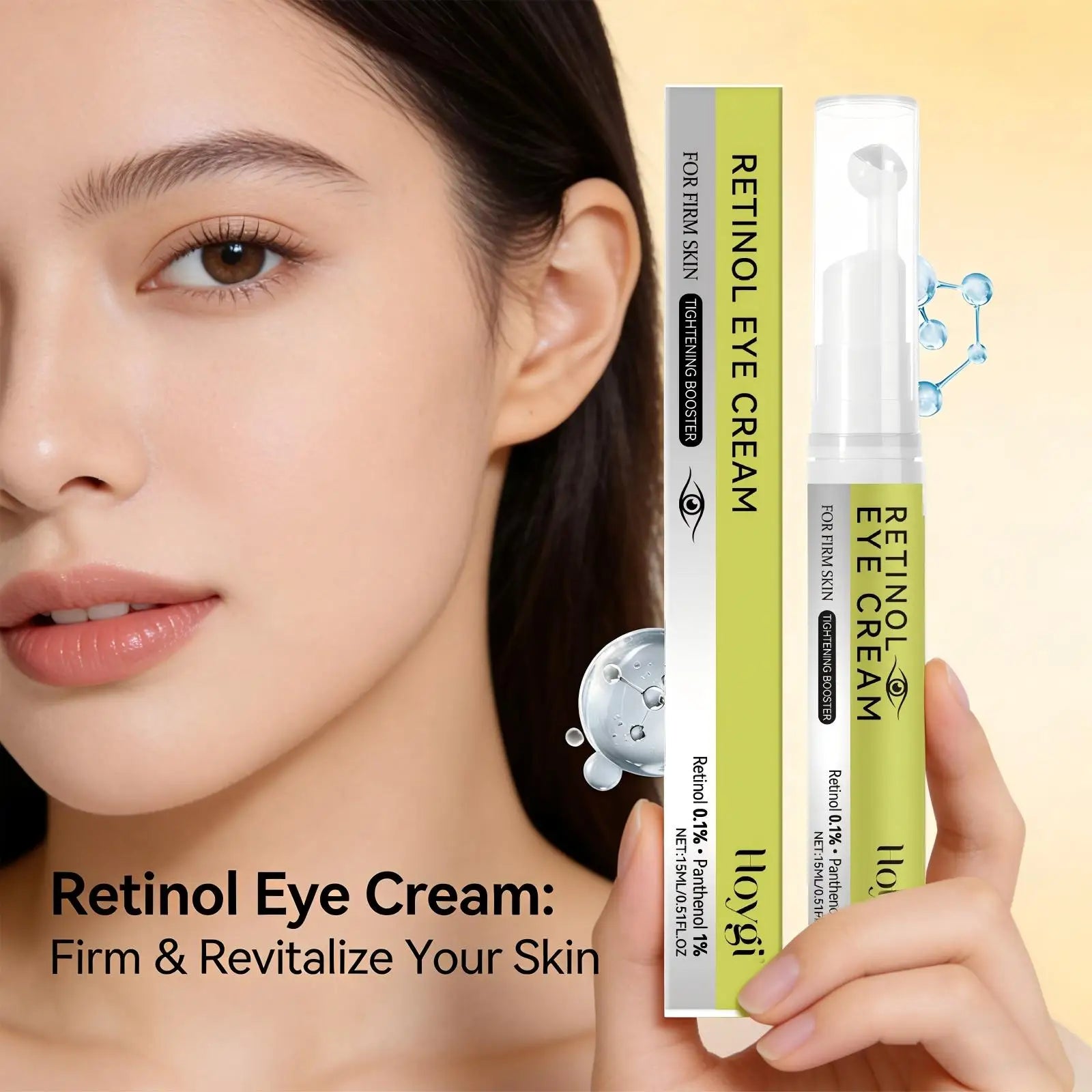 0.1% Retinol Eye Essence for Firming Eye Skin Relieve Dryness Improve Dark Circles Light Eye Bag Reduce Fine Line Eye Care Cream Peaceful Pleasures Health and Wellness