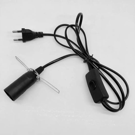 EU Plug Salt Lamp Cord E14 Lamp Holder 1.8M Power Cord with On/Off Switch for Salt Lamps Peaceful Pleasures Health and Wellness
