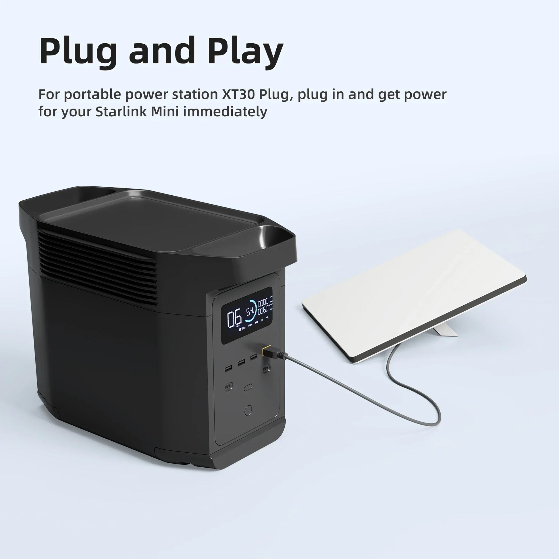 Starlink Mini Cable XT30 Charger Starlink Mini Power Cable XT30 Connector Plug to DC Plug 3FT for Battery Generator Solar Pannel Peaceful Pleasures Health and Wellness
