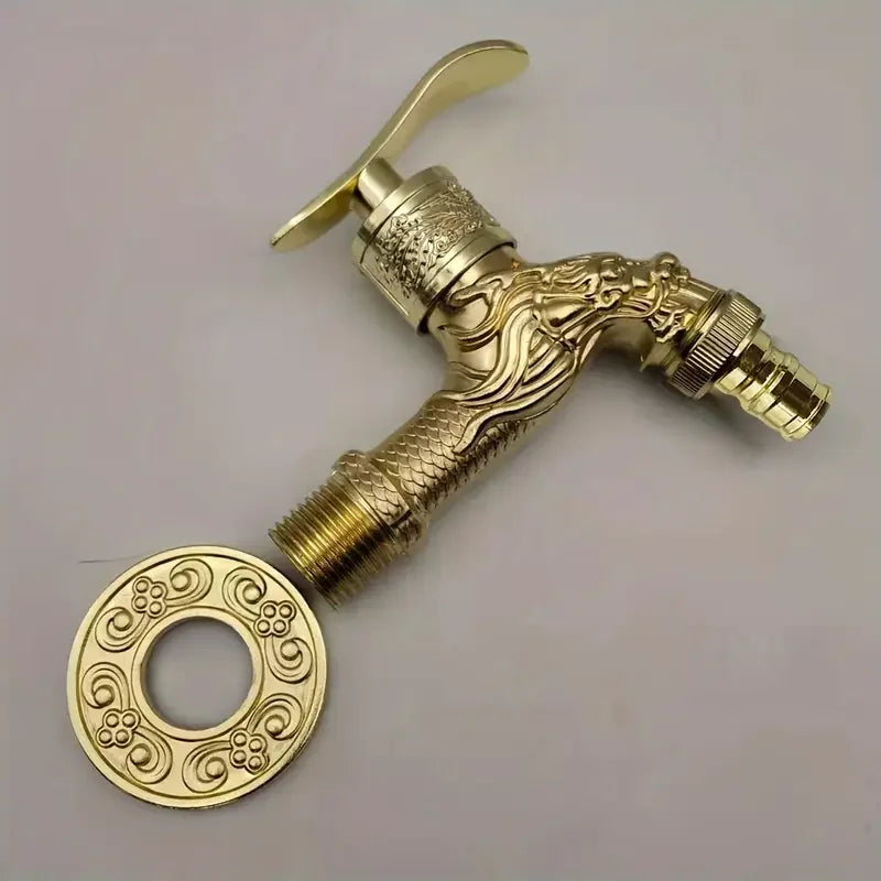 Vintage Wall-Mounted Ball Valve Faucet | Stainless Steel Tap