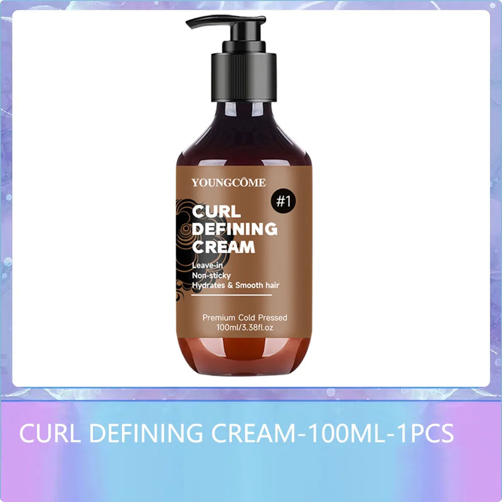 YOUNGCOME Curly Hair Styling Cream | Moisturizing Frizz Control