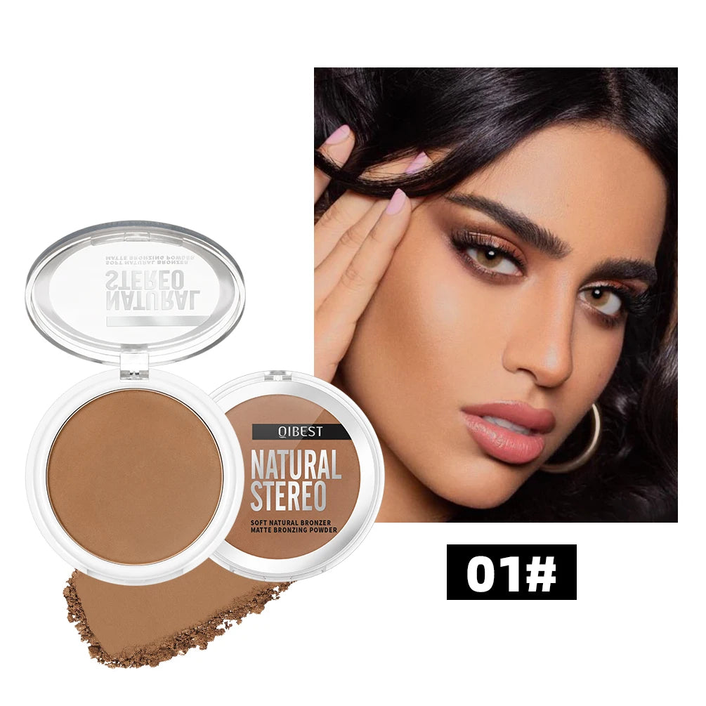 QIBEST Cream Contour Palette Dark Bronzing Powder Charlotte Makeup For Face Highlighter Bronzer Long-Lasting Concealer Cosmetics Peaceful Pleasures Health and Wellness 01