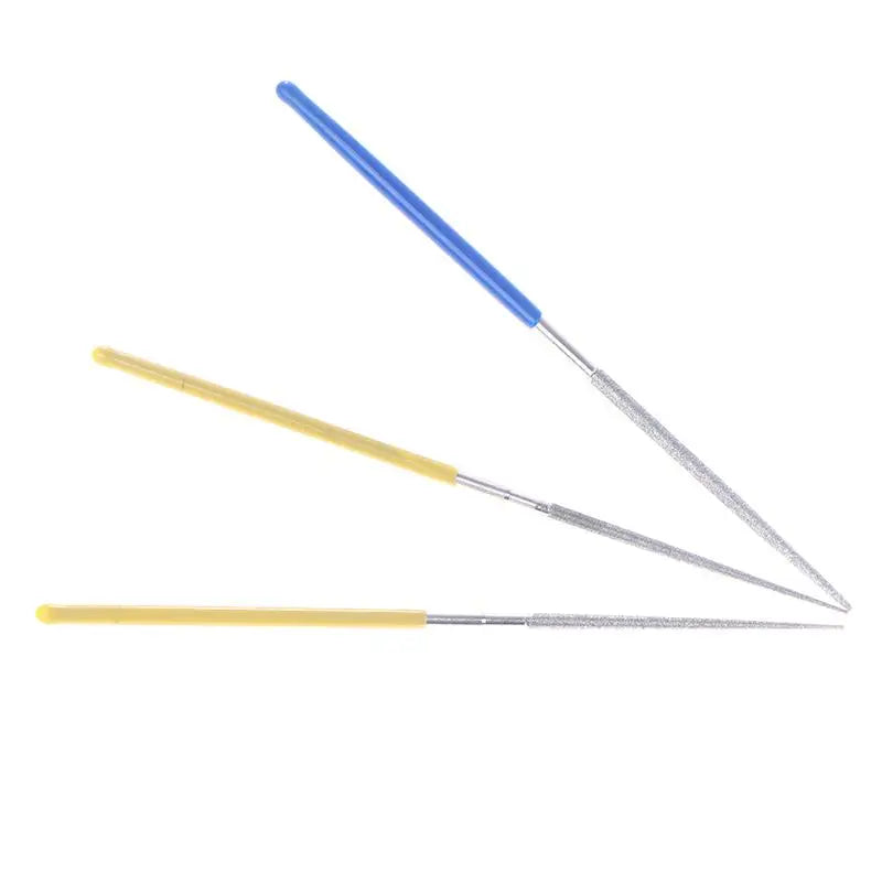 High Quality 150/200/400# 2mm Small Round Diamond Needle Files Alloy Hand Tools DIY For Grinding Metal Jewely Stone Wood Peaceful Pleasures Health and Wellness