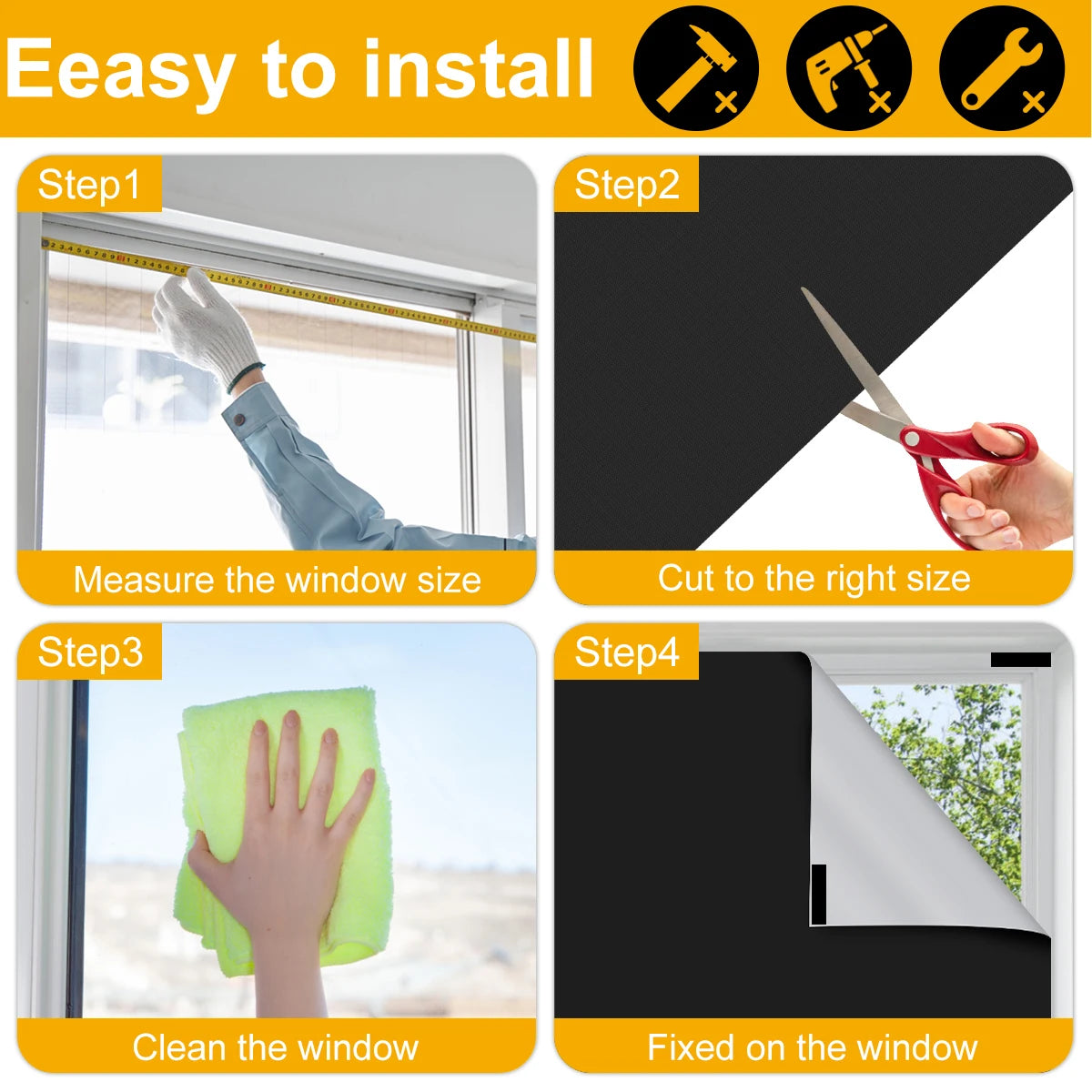 Portable Blackout Curtains – DIY Cuttable Waterproof Window Shades