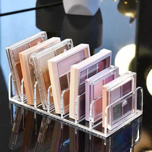 Acrylic Eyeshadow Palette Organizer | Clear Makeup Storage Tray Makeup Storage Organizer Peaceful Pleasures Health and Wellness