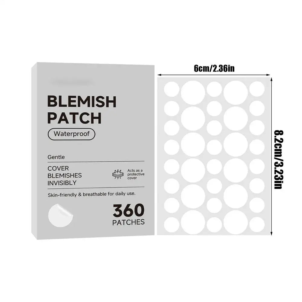 Hydrocolloid Acne Patches 360ct – Waterproof Blemish Spot Dots