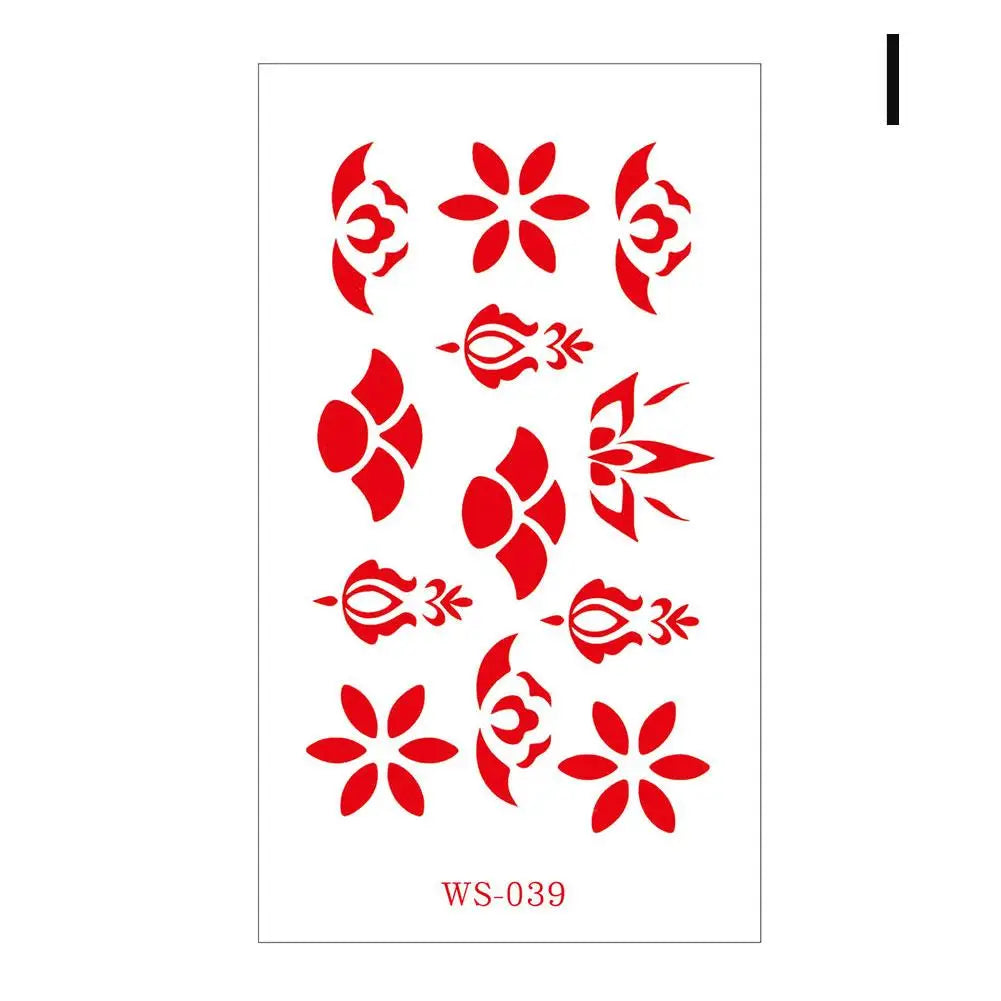 Chinese Ancient Style Forehead Temporary Tattoo Stickers | 15 Designs