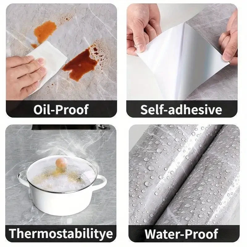 Marble Peel & Stick Floor Tiles – Self-Adhesive PVC 10–40 Pcs