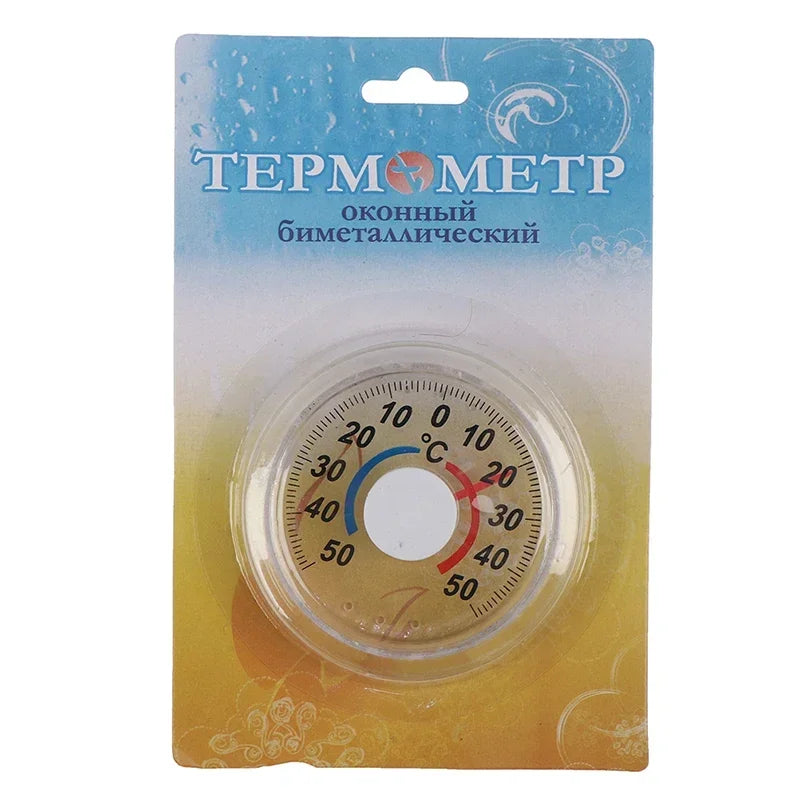 Indoor Outdoor Window Dial Thermometer | -50°C to 50°C Gauge Window Dial Thermometer Peaceful Pleasures Health and Wellness