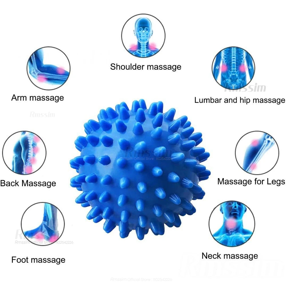 Hedgehog Massage Ball Yoga Fascia Ball Sports Fitness Muscle Relaxation Massage Stick Shoulder Neck Leg Sole Meridian Ball Peaceful Pleasures Health and Wellness