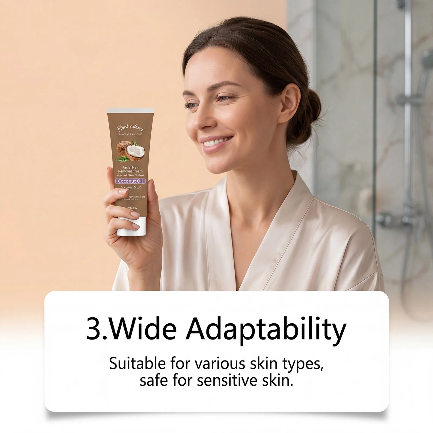 Mild Facial Hair Removal Cream – Smooth Skin, 100g