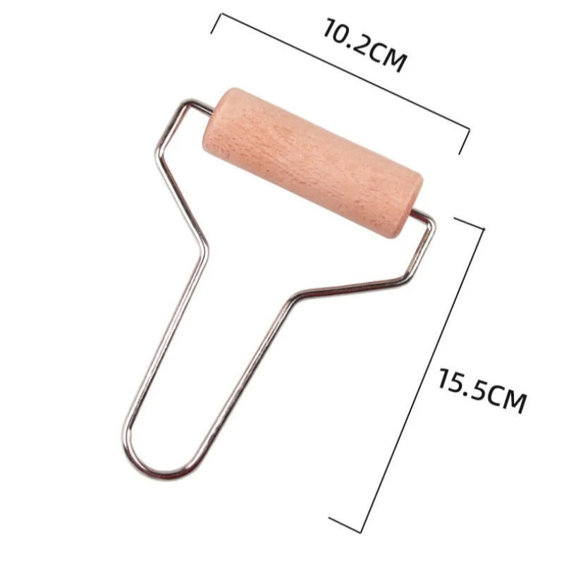 Professional Wooden Clay Roller Pottery Creates Smooth Even Sheets