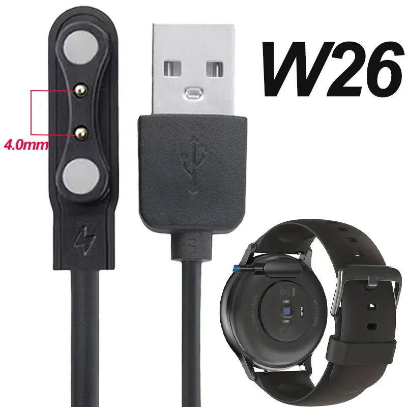 1pcs/2pcs Magnetic Smart Watch Charger For YAMAY VeryFitPro, Letsfit, And Uwatch Replacement USB Charging Cable For SW021 SW023 Peaceful Pleasures Health and Wellness