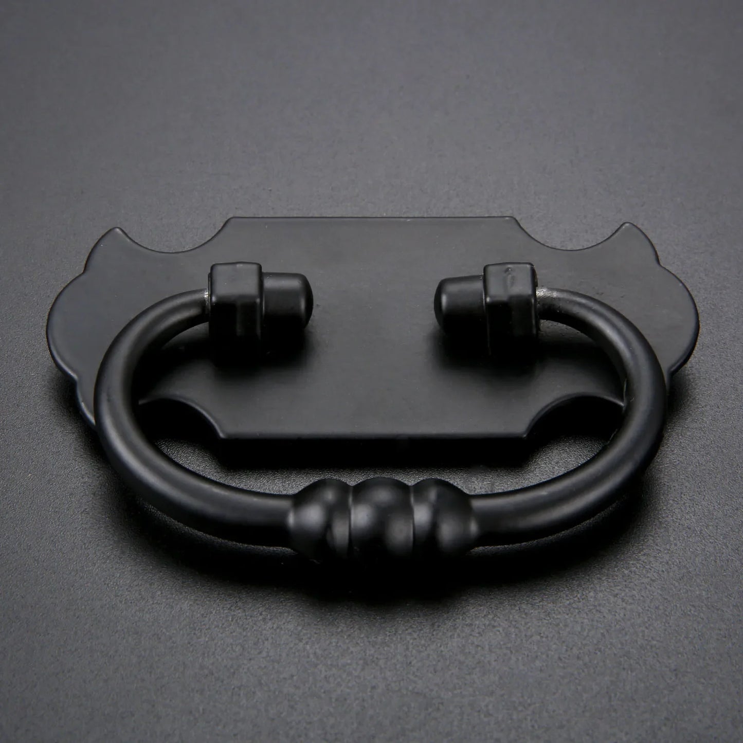 Vintage Black Zinc Alloy Drawer Pull Handle 88x56mm | Cabinet Knob