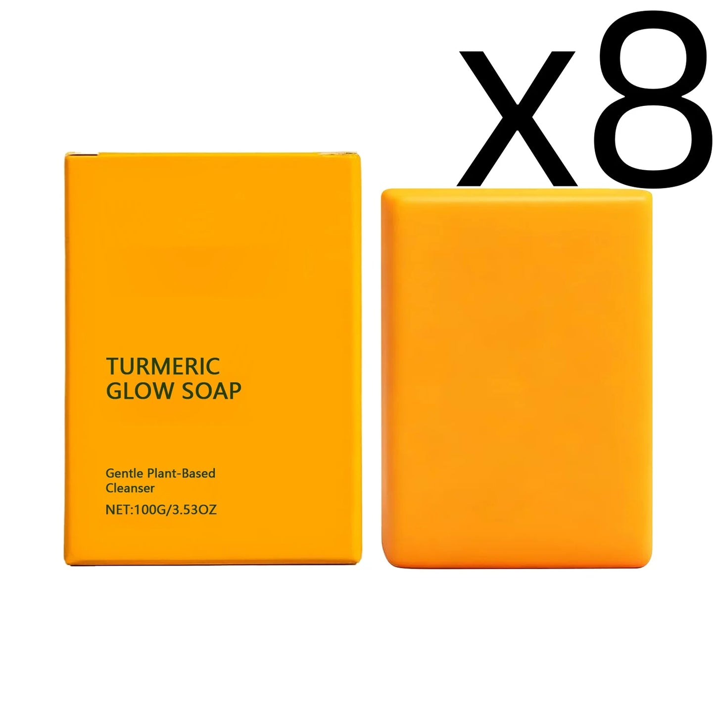 Turmeric Body Clean Soap Deep Clean Soothing Skin Gentle Nourishing Improve Roughness Caring Skin Barrier Daily Body Wash Soaps Peaceful Pleasures Health and Wellness 100g Boxed X 8PCS