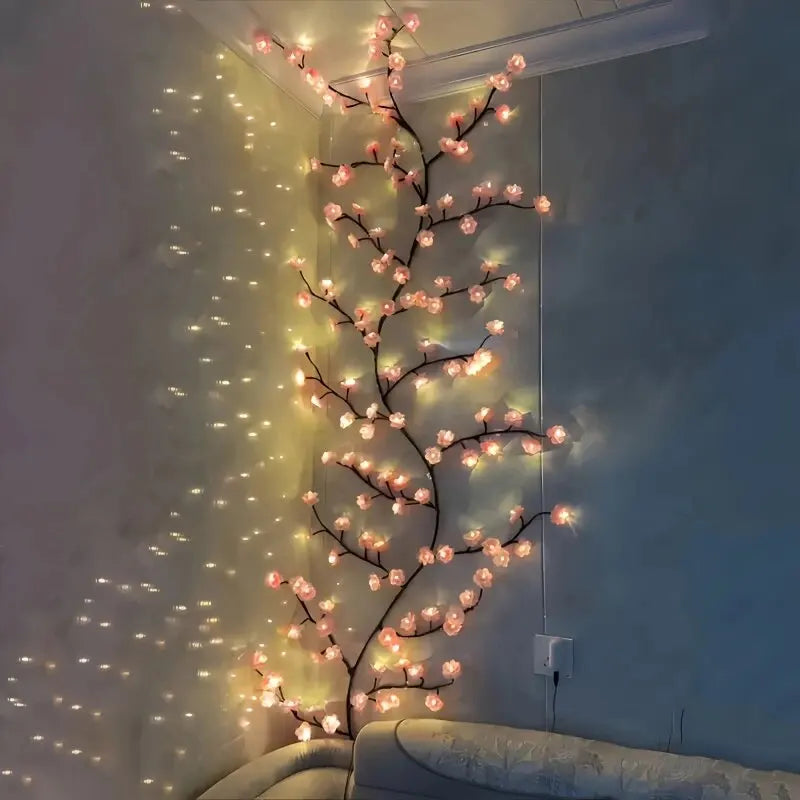 96 LED Bendable Willow Vine Lights | 8 Modes Rattan Decor