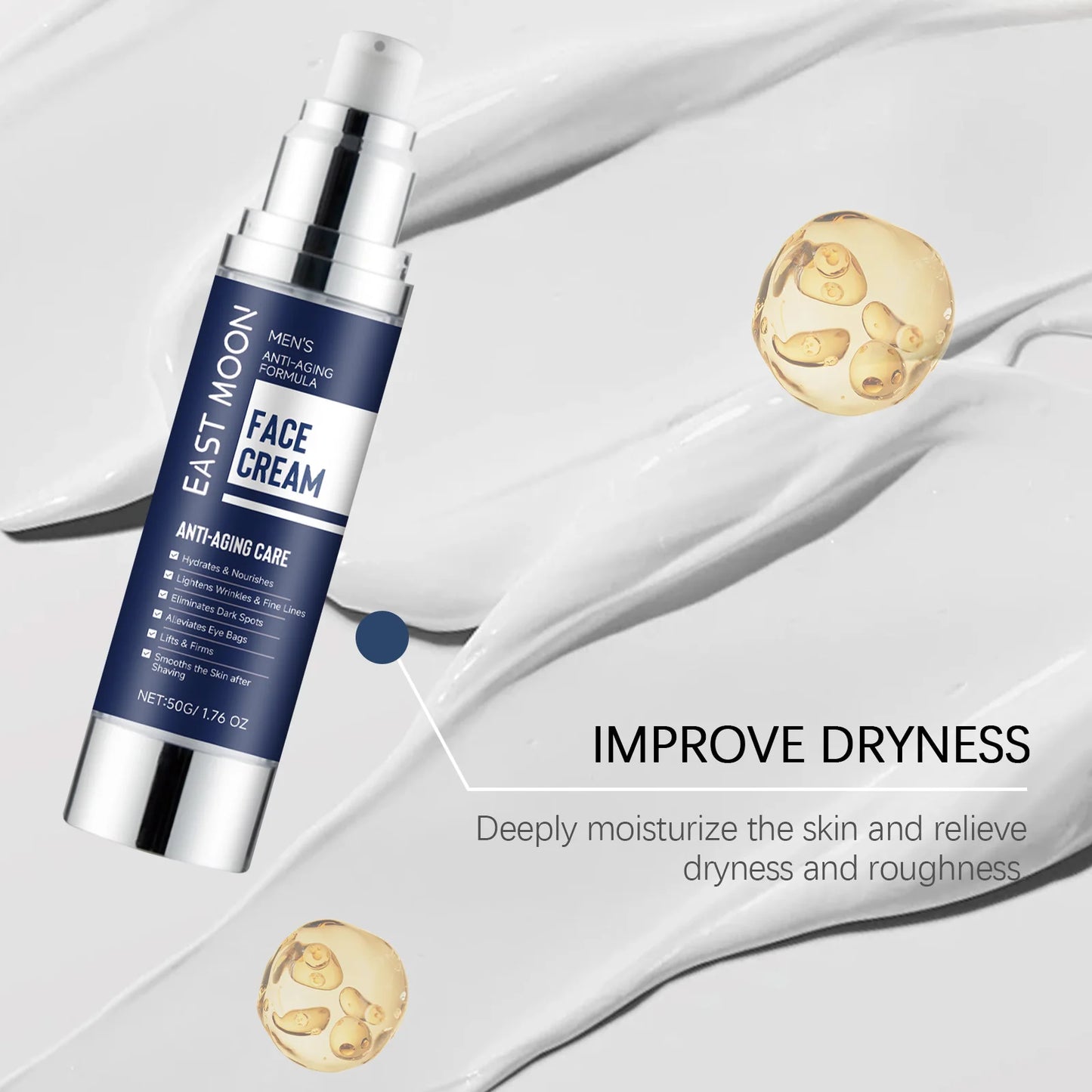 East Moon Men's Anti-Wrinkle Firming Face Cream 50g