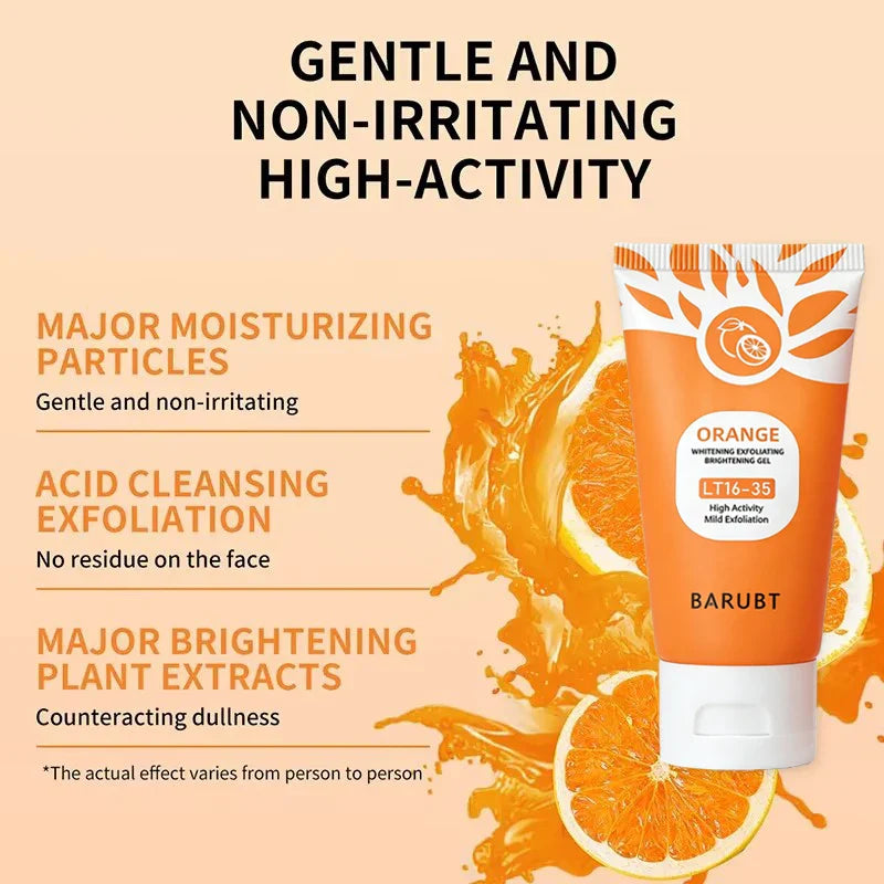 BARUBT Orange Exfoliating Scrub Gel – Face & Body 50g