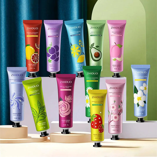 BIOAOUA 10pc Fruity Floral Hand Cream Set – Moisturizing & Anti-Aging Hand Cream Set Peaceful Pleasures Health and Wellness