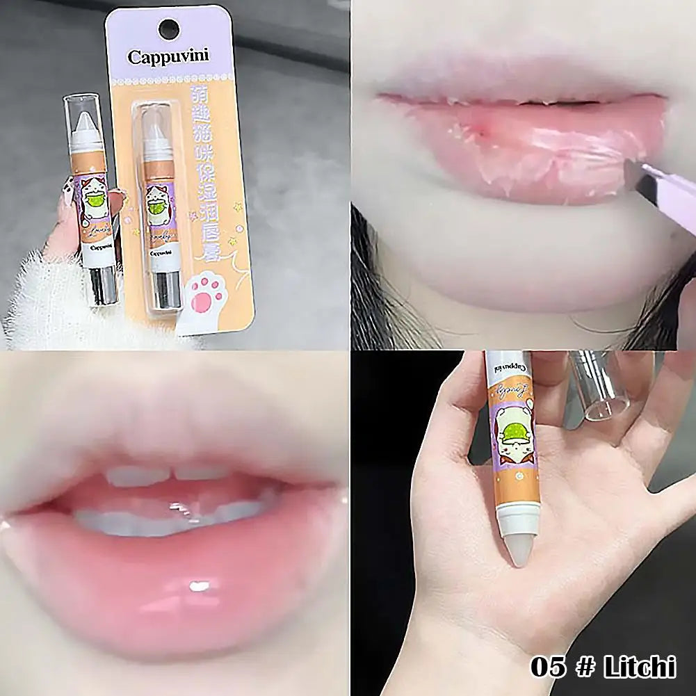 Cute Crystal Jelly Lip Balm Set – 5 Flavors & Color-Changing